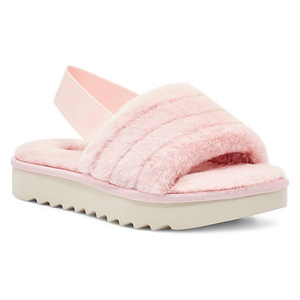 Koolaburra by UGG Fuzz'n II Women's Faux-Fur Slipper Sandals
