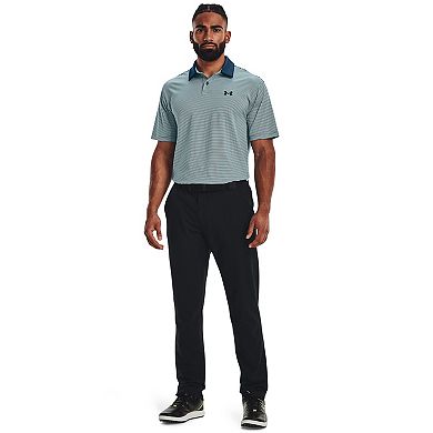 Men's Under Armour Striped Classic-Fit Performance Golf Polo