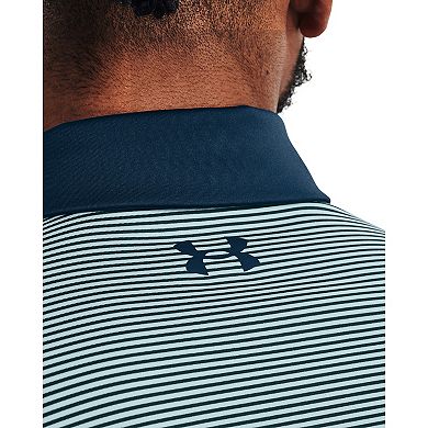 Men's Under Armour Striped Classic-Fit Performance Golf Polo