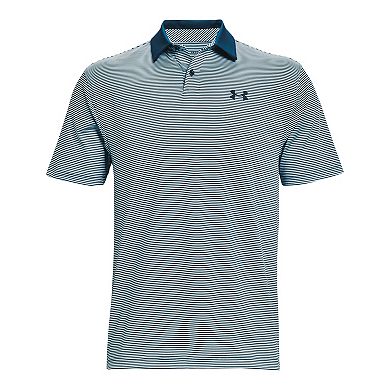 Men's Under Armour Striped Classic-Fit Performance Golf Polo