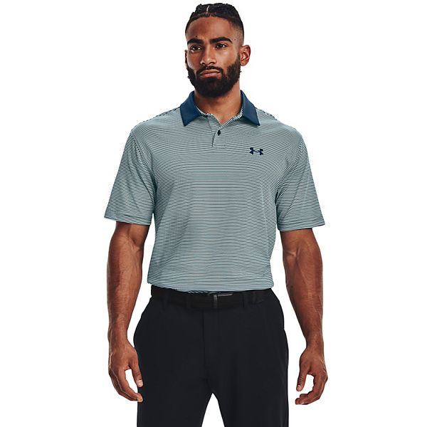 Men's Under Armour Striped Classic-Fit Performance Golf Polo