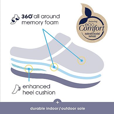 Women's isotoner Mallory Hoodback Slippers Made with Recycled Microsuede