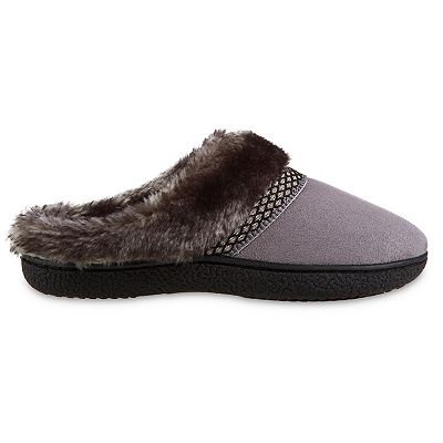 isotoner Womens Recycled Microsuede Mallory Hoodback Slipper