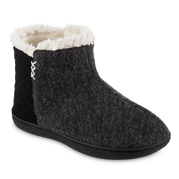 Isotoner bootie 2024 slippers kohl's