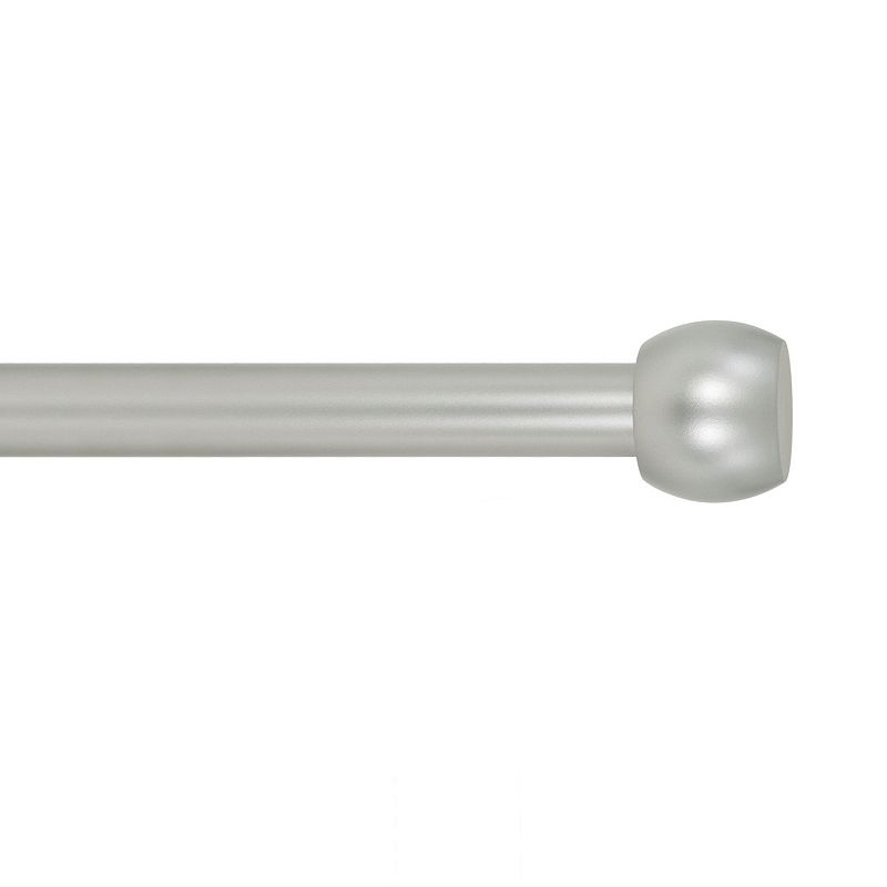 Decopolitan 1 Diameter 18-36 Barrel Knob Adjustable Curtain Rod Set, S