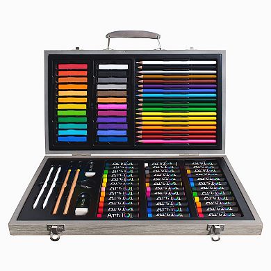 Art 101 Drawing, Sketching, and Doodling 111 Piece Wood Art Set