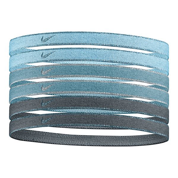 Nike 6-Pack Metallic Blue Swoosh Sport Headbands