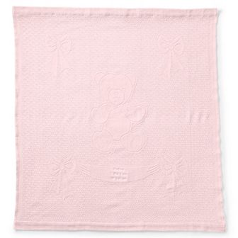 Lands' End Scottish Lace Bear Baby Blanket