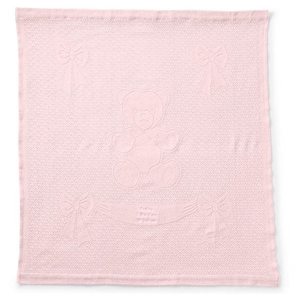 Lands' End Scottish Lace Bear Baby Blanket