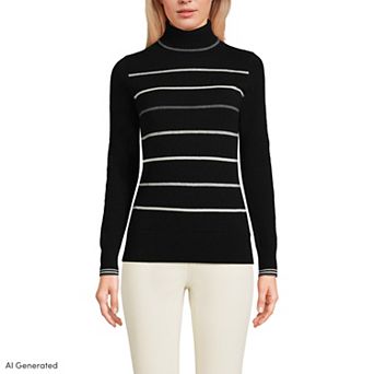Women's Lands' End Turtleneck Cashmere Sweater