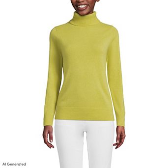 Women's Lands' End Turtleneck Cashmere Sweater