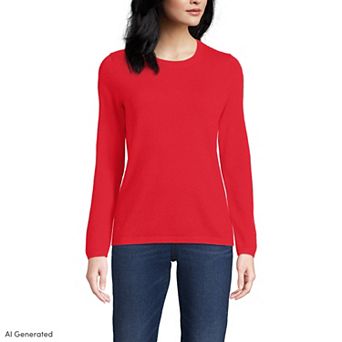 Women's Lands' End Crewneck Cashmere Sweater