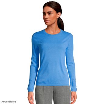 Women's Lands' End Crewneck Cashmere Sweater