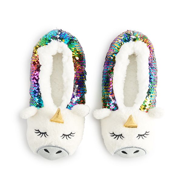 Kids discount sequin slippers