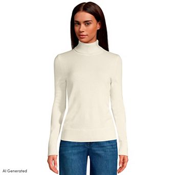 Petite Lands' End Cashmere Turtleneck Sweater