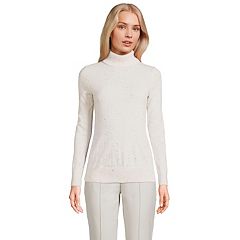 White Turtleneck Sweaters for Women