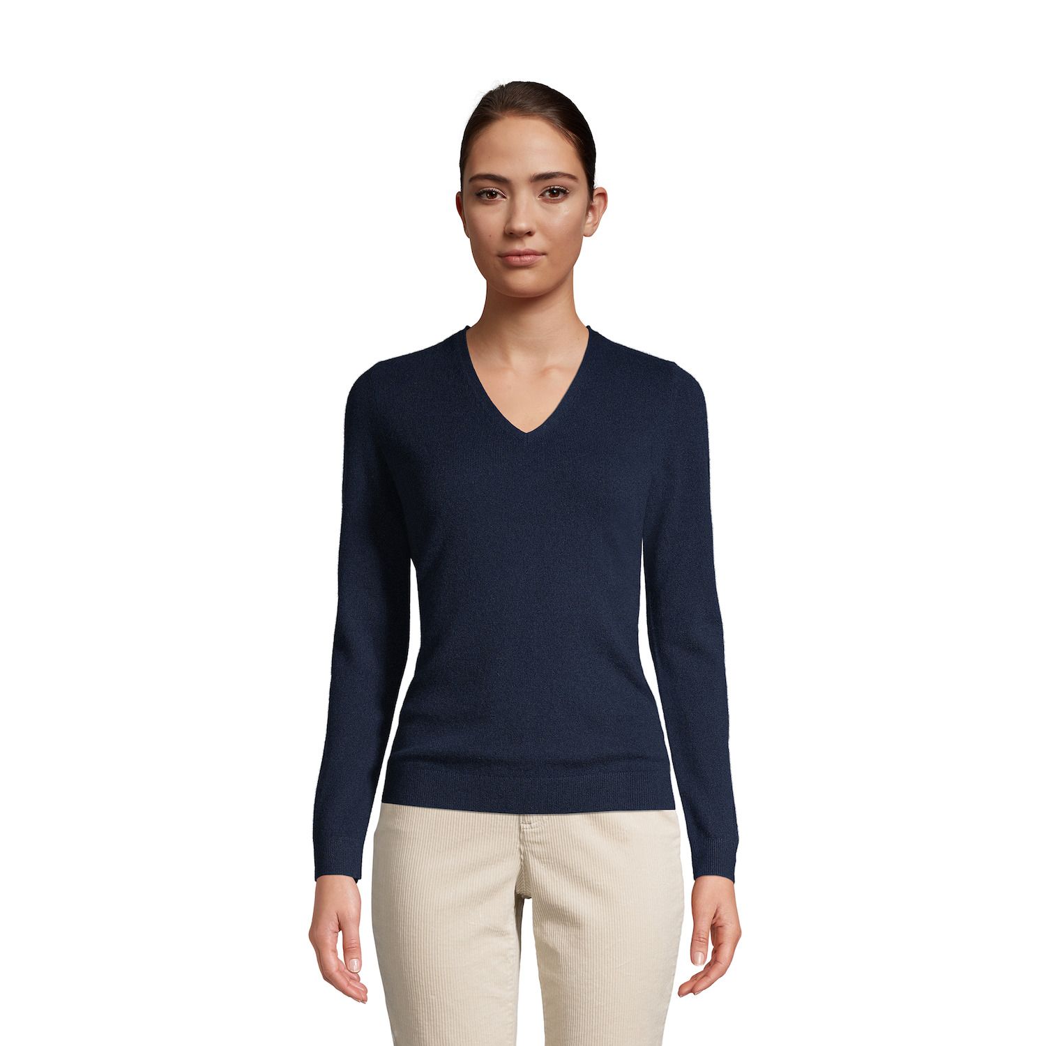 petite v neck sweater