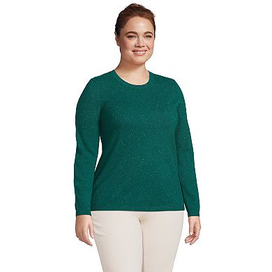 Plus Size Lands' End Cashmere Crewneck Sweater