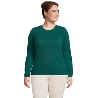 Plus Size Lands' End Crewneck Cashmere Sweater
