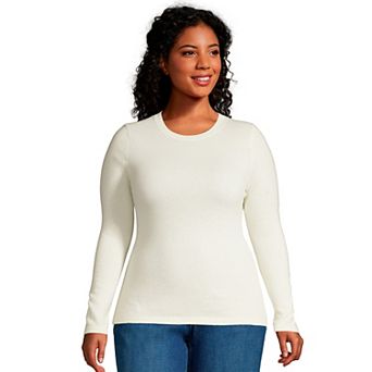 Plus Size Lands' End Crewneck Cashmere Sweater