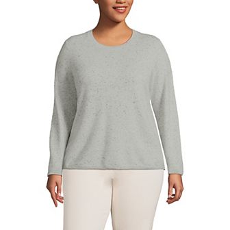 Plus Size Lands' End Crewneck Cashmere Sweater