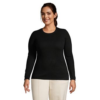 Plus Size Lands' End Crewneck Cashmere Sweater