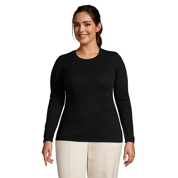 Plus Size Lands' End Cashmere Crewneck Sweater
