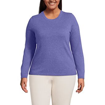 Plus Size Lands' End Crewneck Cashmere Sweater