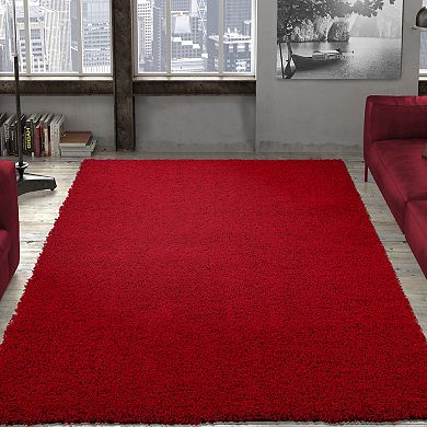 Ottomanson Ultimate Shaggy Contemporary Solid Rug
