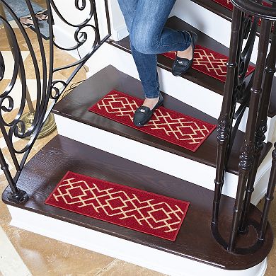 Ottomanson Ottohome Patterned Stair Treads