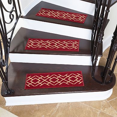 Ottomanson Ottohome Patterned Stair Treads