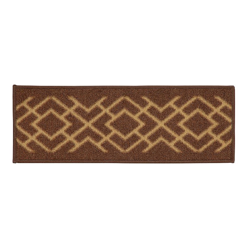46506161 Ottomanson Ottohome Patterned Stair Treads, Brown, sku 46506161