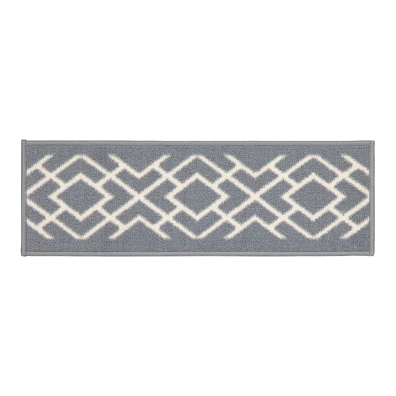 Ottomanson Ottohome Patterned Stair Treads, Grey, 7 PK