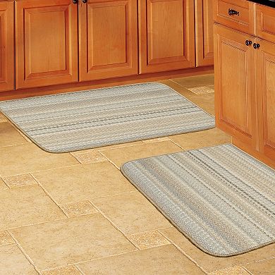 Garland Rug Carnival Earth Tone 2-piece Kitchen Rug Set