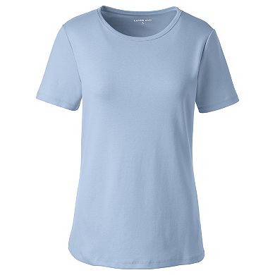 Women's Lands' End All Cotton Crewneck Tee