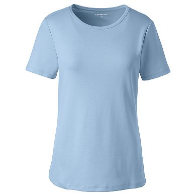 Petite Lands' End All Cotton Crewneck Tee