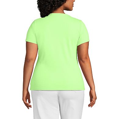 Plus Size Lands' End All Cotton Crewneck Tee
