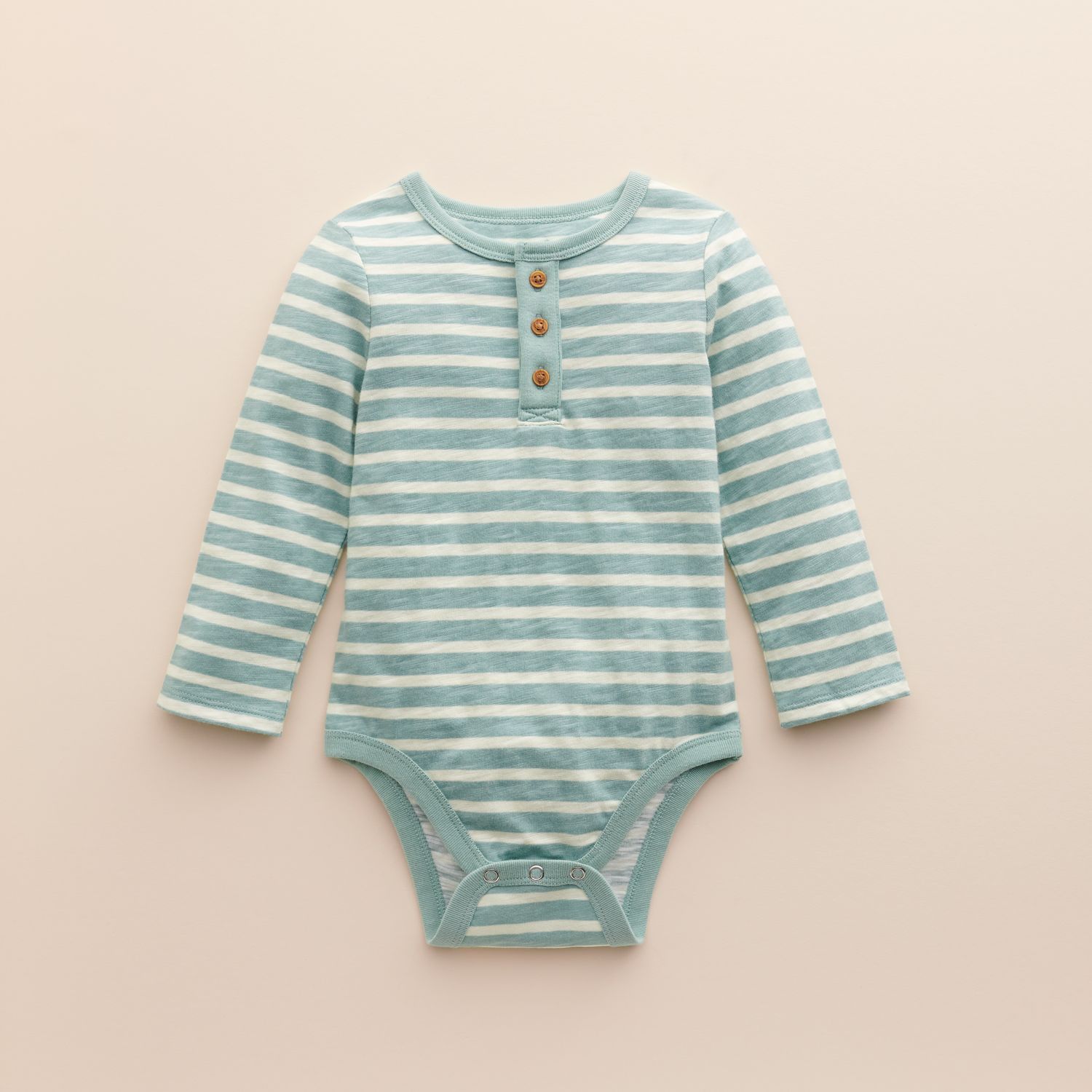 henley baby bodysuit