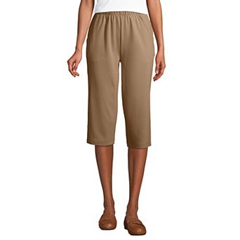 Women's Lands' End Sport High Waist Pull-On Capri Pants