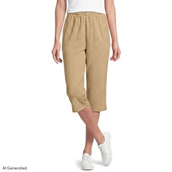 Petite Lands' End Sport High Waist Pull-On Capri Pants