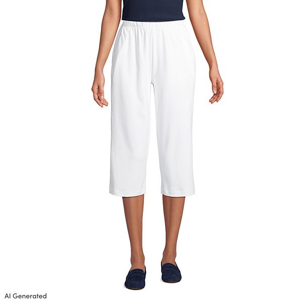 Petite Paisley Garden Pull-On Capri Pant