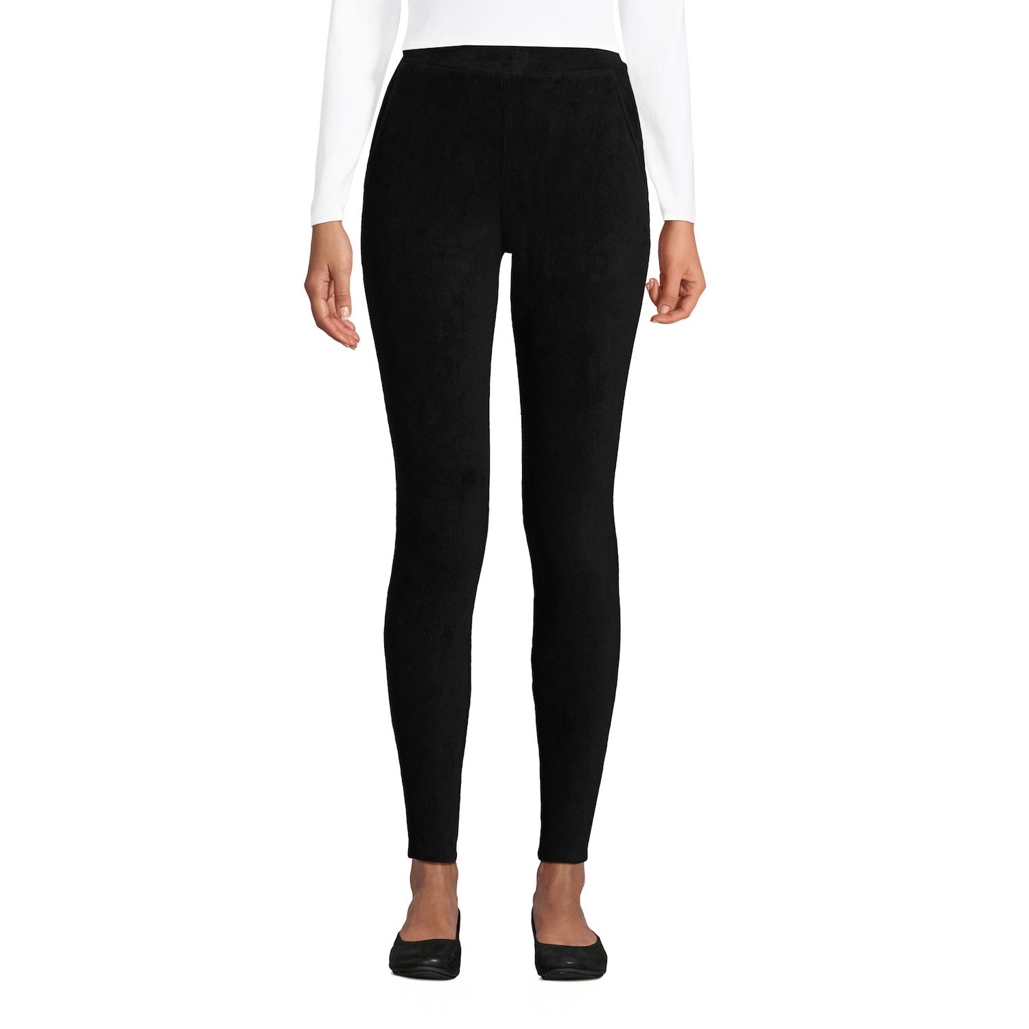 winter white corduroy leggings