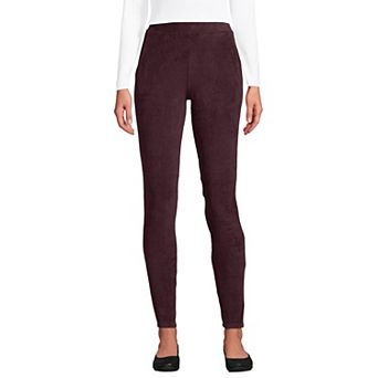 Women's Lands' End Sport High-Rise Corduroy Leggings