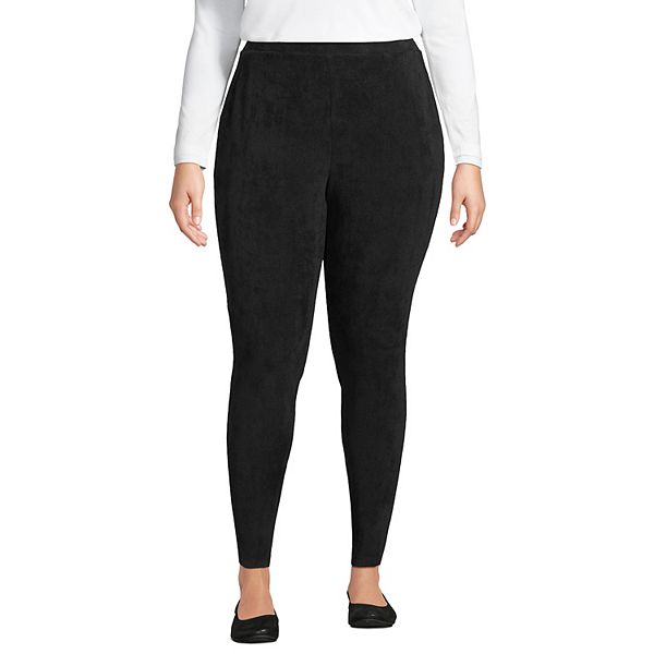 Plus Size Lands' End Sport Knit High-Waist Corduroy Leggings