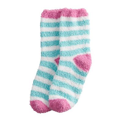 Women's Striped Fuzzy Socks