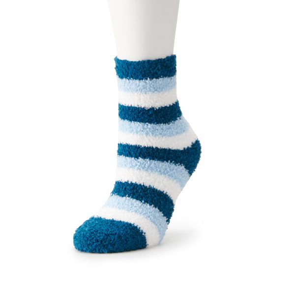 Women's Striped Fuzzy Socks