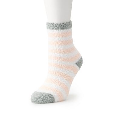 Women's Striped Fuzzy Socks