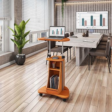 Techni Mobili Sit-to-Stand Rolling Laptop Desk