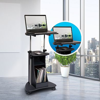 Techni Mobili Sit-to-Stand Rolling Laptop Desk