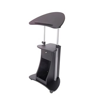 Techni Mobili Sit-to-Stand Rolling Adjustable Laptop Cart